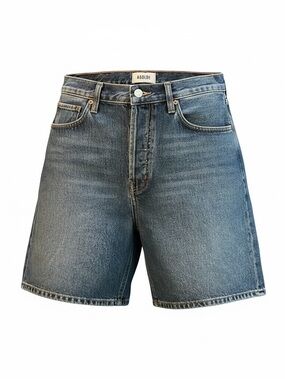 AGOLDE Risha Denim Shorts Size 28 High Rise Button Fly 100% Cotton Vintage Wash